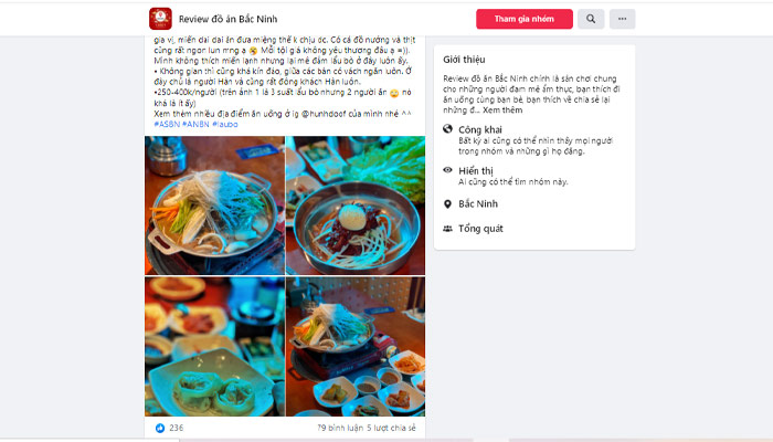 Cách đăng bài trên facebook hiệu quả và thành công - VD 1 bài review về món ăn
