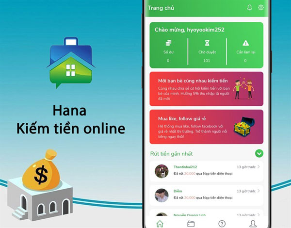 Hana - App Like TikTok Kiếm Tiền Tốt Nhất