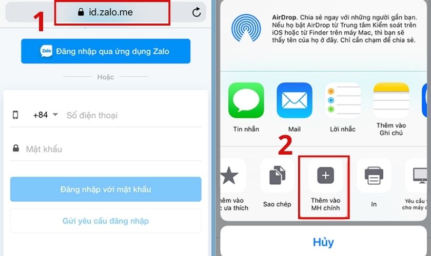Cách đăng nhập 2 Zalo trên 1 điện thoại iOS